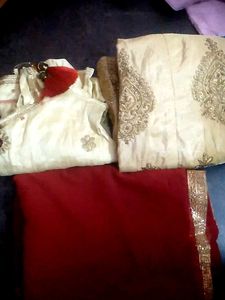 Red &amp; Gold Lehenga Choli