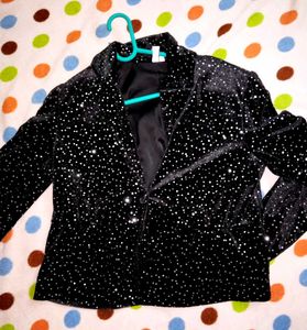 Sparkly Velvet Blazer