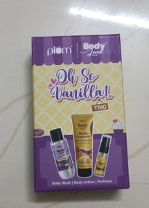 Plum Oh So Vanilla Trio Body Wash, Lotion,Perfume