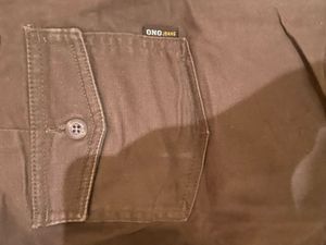 Brown Flare Pants Mid Waist