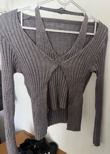 Gray Knit Sweater