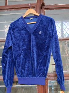 Velvet V-Neck Pullover
