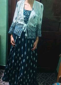 Morpankhi Lenga Choli With Shrug