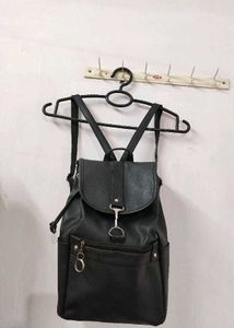 Mini Black Backpack Women's College School Bag 🎒