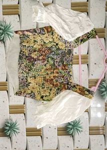 Floral Tapestry Corset Top