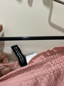 Pink Off-Shoulder Top