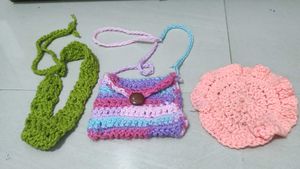Crochet Set: Bag & Accessories