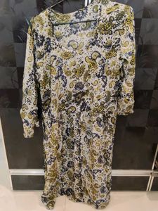 Vintage Floral Print Dress