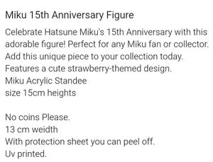 Hatsune Miku 15th Anniversary Figure