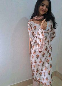 White kurta set🕊️🌺✨
