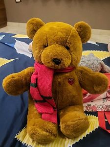 Cute Plush Teddy Bear with Scarf