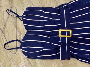 Striped playsuit