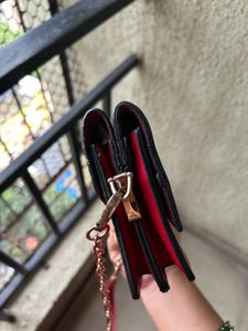 Red Chain Crossbody Bag