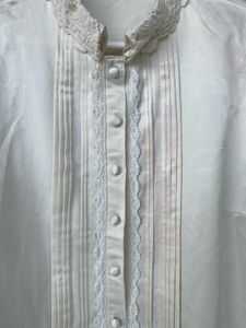 Laced Shirt Style Korean Top