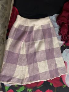 Mid Length Woolen Skirt