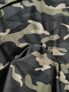Stylish Military Print Top