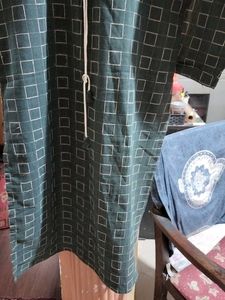 Greyish Green Checkered Kurta