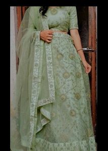 Mint Green Lehenga Choli
