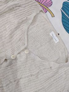 Cropped Knit Cardigan