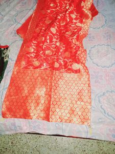 Grand Silk Suit Wit Banarasi Dupata