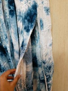Tie-Dye Embroidered Dress
