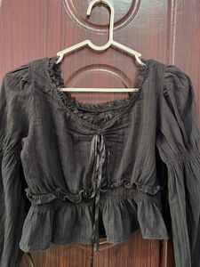 Black Long Sleeve Top