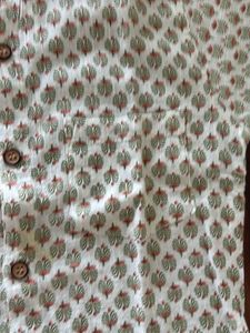 Kids Floral Print Short Sleeve Shirt