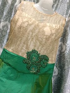 Green &amp; Gold Formal Dress