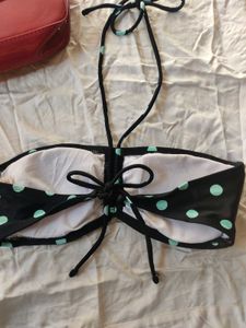Polka Dot Tie Beach Wear Bra