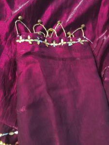 Burgundy Indian Frock