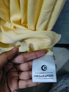 A Line Butter Yellow Dress With Collar