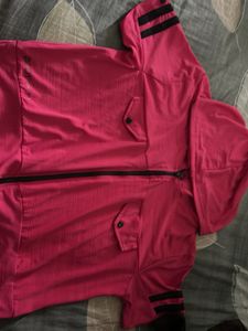 Pink Zip-Up Hoodie