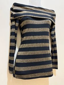 black, long-sleeved, off-the-shoulder top