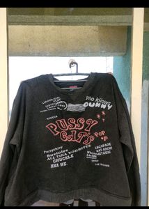 Korean Unisex Loose Elastics Sweatshirt