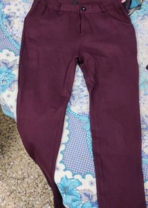 Burgundy Formal Trousers