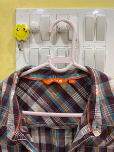 Plaid Sleeveless Top Bust ,34-36
