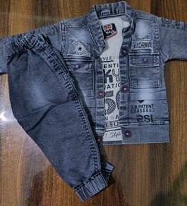 Denim Jacket &amp; Pants Set