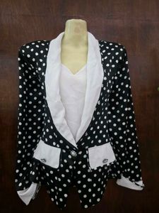 vintage Polka Dot Blazer