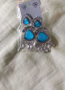 Stylish Blue Drop Earrings