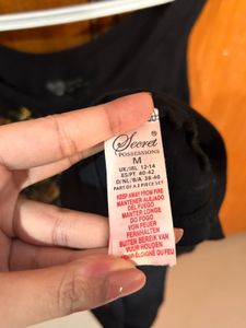 Black Tank Top w/ Gold Leopard