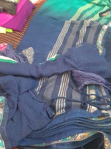 Elegant Blue Saree