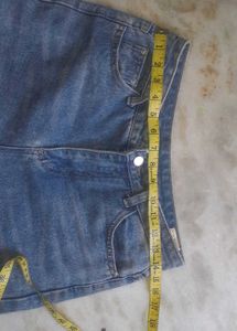 Two-Tone Denim Jeans