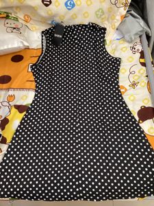 Polka Dot Mini A line  Dress