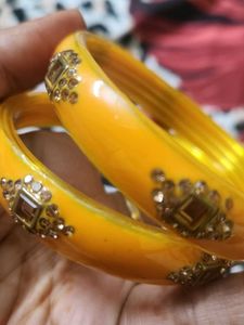 Yellow Bangle Set