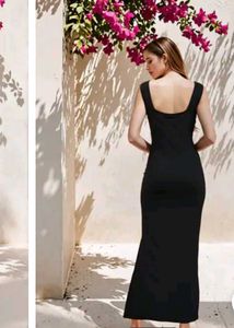 Elegant Black Maxi Dress Price Negotiable