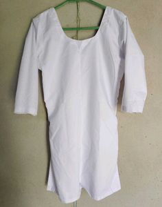 White Cotton Tunic Top