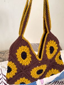 Hand Woven crochet Bag.