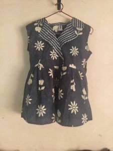 Cute Floral Girls Top/ Kurti