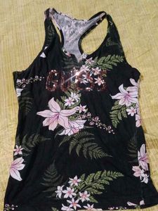 Guess Floral Sequin Tank Top