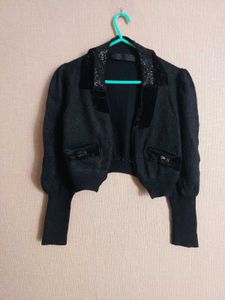 Elegant Black Bolero Jacket